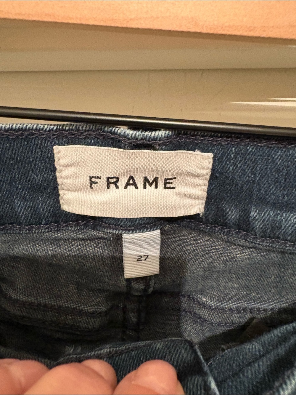 Women’s Frame Le High Skinny jeans w/raw hem size 27 - Picture 4 of 6
